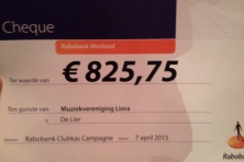 Liora wint €825,75 met de Rabobank Clubkas Campagne!