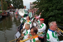 De Leetheepels laten van zich horen tijdens de gondelvaart