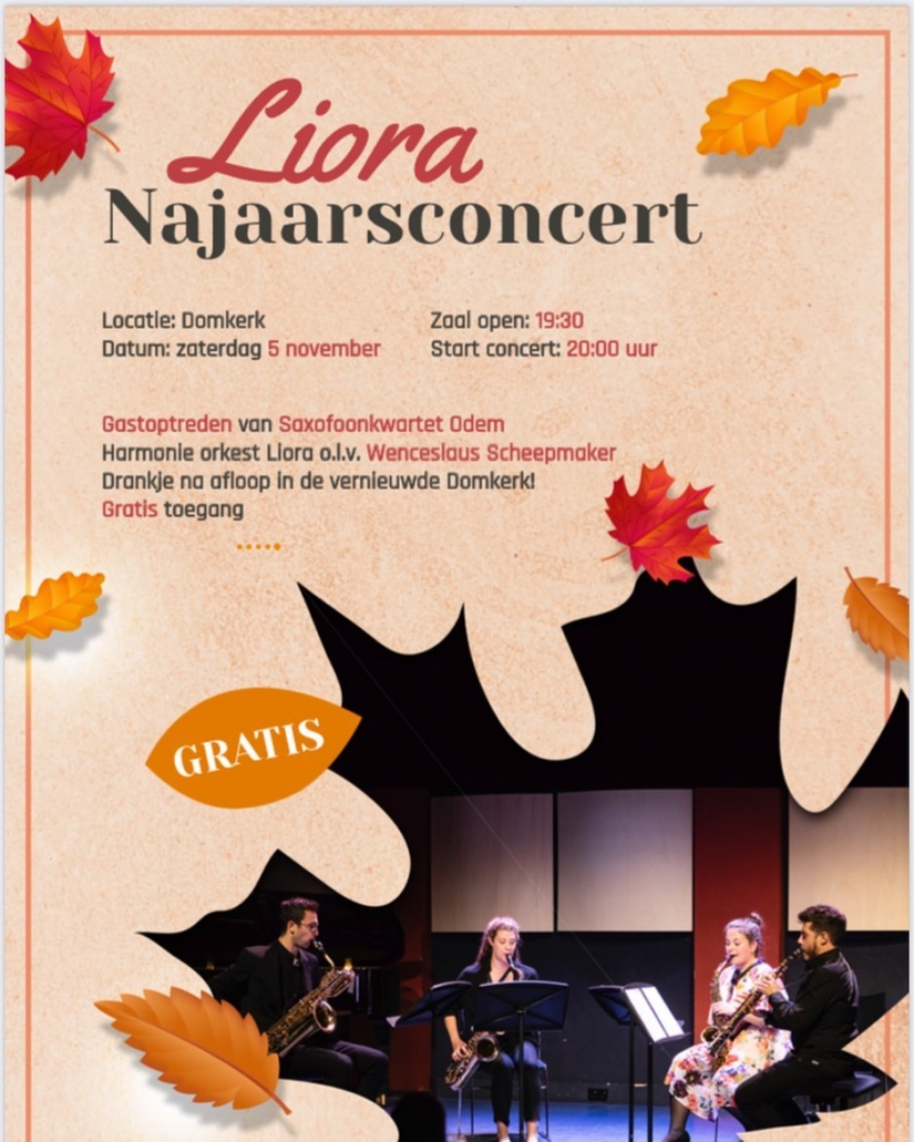 Liora's Najaarconcert 5 november