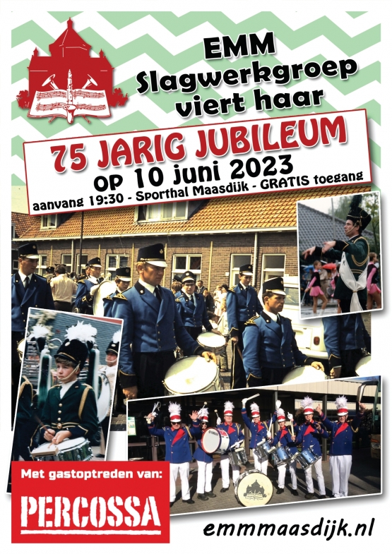 Slagwerkgroep 75 jaar jubileum